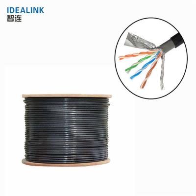 China Outdoor telecommunication 1000ft 23/24AWG cat5e cat6 cat7 CCA 305m copper ethernet cable utp ftp sftp sftp lan cable for sale