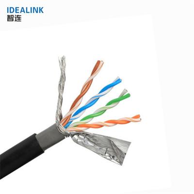 China bulk wholesale sftp cable telecommunication ethernet network cat 7 cat 7 lan cable black outdoor cat5e cat6 for sale