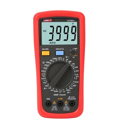 China UT39A+ Manual Multimeter AC/DC Multimeter Manual Multimeter AC/DC Voltage Mulit-purpose UNI Range Frequency Frequency Temperature Current Resistance-Capacitance Measurement for sale