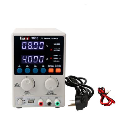 China 30v 5a KAISI 3005D+ Variable CNC DC Mobile Phone Repair Tools 30V 5A Output Digital Variable DC Power Supply for sale