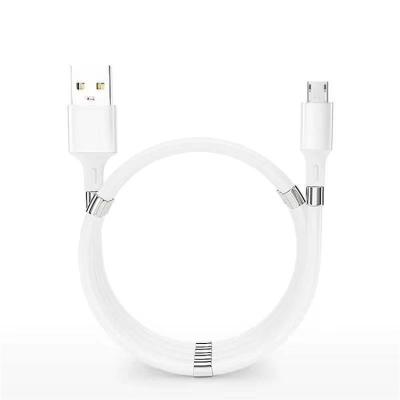 China Fast Charging Speed ​​Magnetic Charging Micro USB TIC USB Cable Self-Winding for sale