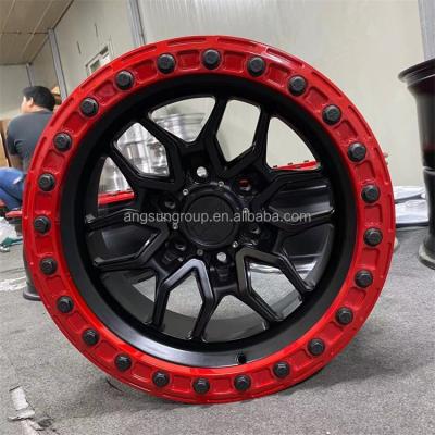 China High quality ALLOY design new 17 to 26 inch custom mono block forged 4x4 SUV off-road alloy wheel with beadlock for sale