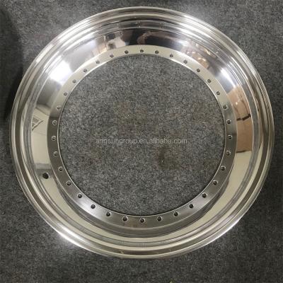 China High Quality Forged Chinese Factory ALLOY Rims 15 To 16 Step Lip 34 Holes Wheel Outer Lip 3 Pieces Split Rims Outer Lip For BBS for sale