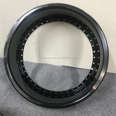 China Chinese Factory High Quality Forged Rims ALLOY 3 Pcs Split Rims 19 Inch Gloss Black Casting Reverse Outer Lip Inner Barrel for sale