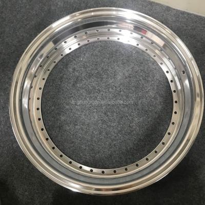 China Material High Quality 6061 T6 Aluminum 3 Piece Forged Rim 16 To 17 Step Lip Felgen Inner Barrel For BBS Series Oz ect for sale