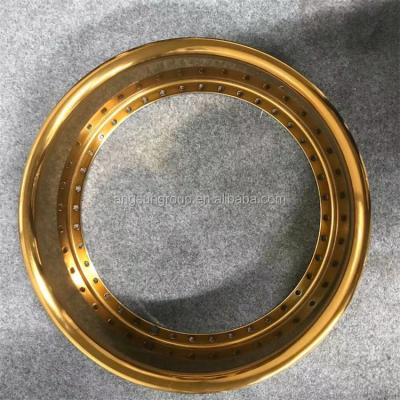 China Hot Selling Material 6061 T6 Aluminum 3 Piece Forged Split Rim 20 Inch Bronze Reverse Mount Outer Lip For BBS Work Ounce ect for sale