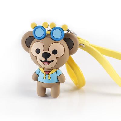 China Durable PVC Anime Toy Keychain Custom Charater 3d PVC Model Keychain for sale