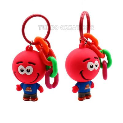 China Durable OEM PVC Doll Key Chain PVC Key Chain 3d Durable Custom Double Sided for sale