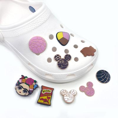 China Fashion.various Color.custom Logo PVC Rubber Clog Shoe Charm Ornament Shoes Decoration Accessories For Crocs Shoes for sale