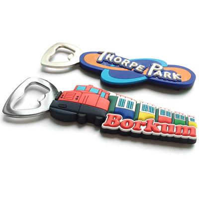 China Sustainable High Quality Fast Delivery Professional China Factory PVC Rubber Cute Cartoon Cover Customized Bottle Opener for sale