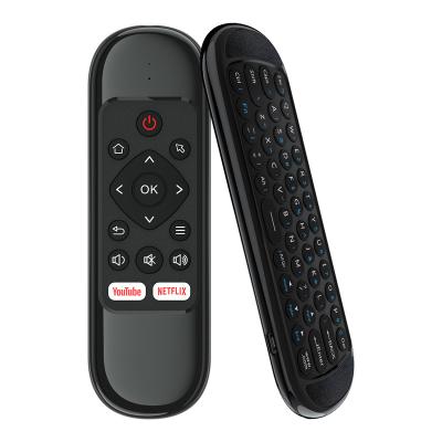 China Universal 2.4G RF Air Mouse Remote Control H6 2.4G Wireless Air Mouse Mini Keyboard IR Control Gyro Sensing Smart Remote Control Rechargeable for Game Andro for sale