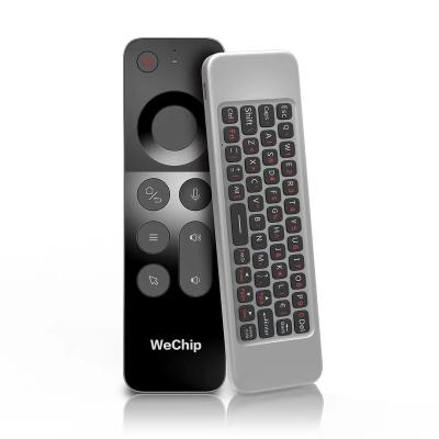 China Universal 2.4G RF Air Mouse Remote Control Factory direct sale Wechip W3 2.4G voice flying mouse remote control wireless keyboard body sense air mouse for Android set-top for sale