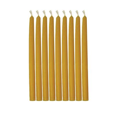 China Birthdays Unscented Long Lasting Beeswax Candle Burning Natural Candles, Handmade Smokeless Light Honey Scent Beeswax Pillar Candles for sale