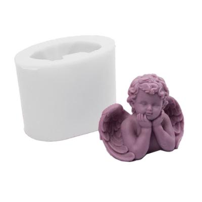 China DIY Candle Making Silicone Candle Mold Cute Cupid Angel Shape Mold for Resin Plaster Aromatherapy Soap Cake, Silicone Candle Mold for Candle for sale