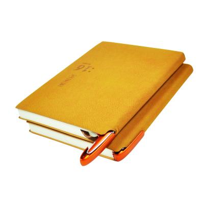 China Factory Competitive Price Soft Grain PU Leather Diary Direct Printing Book Easy Carry Planner Grain PU Soft Leather Notebook Printing for sale