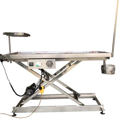 China Stored Stainless Steel Pet Use Cheap Operation Table Vet Veterinary Operating Table for sale