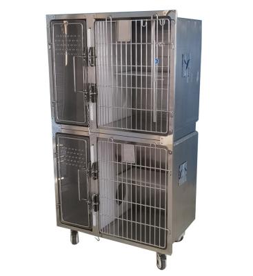 China High Quality Breathable Stainless Steel Cat Pet Care Cage Dog Kennel Veterinary Cage For Clinic for sale