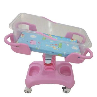 China Modern Plastic Hydraulic Adjustable Pediatric Medical Cradle ABS Bed Newborn Baby Crib Baby Crib Hutch for sale