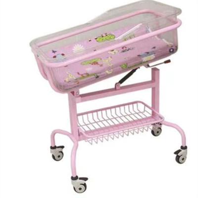 China Factory Function Modern Simple Infant Medical Bed Stainless Steel Plastic Newborn Baby Hospital Bed Pediatric Hutch For Sale for sale