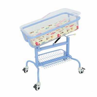 China Factory Function Modern Simple Infant Medical Bed Stainless Steel Plastic Newborn Baby Hospital Bed Pediatric Hutch For Sale for sale