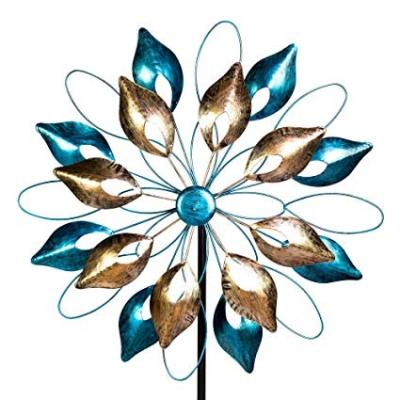 China Wholesale Minimalist Wind Spinner Metal Spinner Kinetic Sunflower Parts Sculpt Wind Spinner For Outdoor for sale