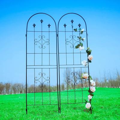 China Viable Metal Garden Trellis Fence Climbing Wire Lattices Grid Plants Cucumber and Vegetables, Outdoor Clematis Support for sale