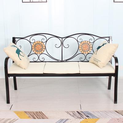 China Minimalist Iron Frame Metal Garden Ceramic Top Bench With Lift Table Small Coffee Tea Table for sale