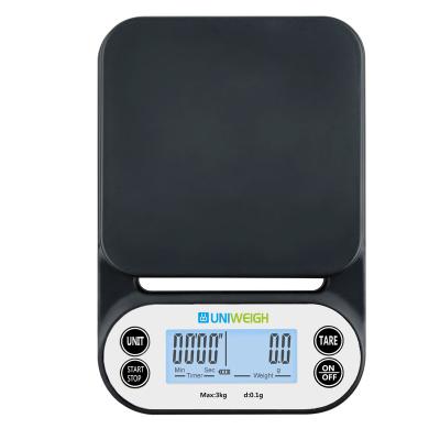 China ABS+Stainless Steel Kitchen Food Scale 5kg Digital Digital Weighing Coffee Scale for sale