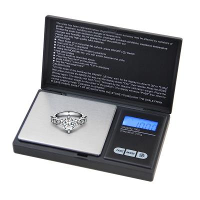 China WITH LID 100/200/300/500/1000g 0.01/0.1g Digital Accurate Jewelry Scale LCD Display Pocket Measures Gram Weight For Kitchen Jewelry Drug for sale