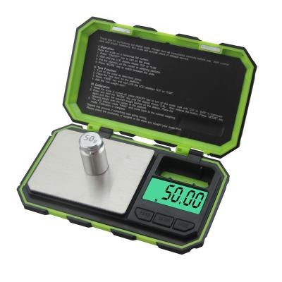 China WITH LID Factory Digital Small Pocket Original Scale Pocket Scales 2xAAA Battery ABS+Stainless Steel 200g*0.01g1000g*0.1g for sale