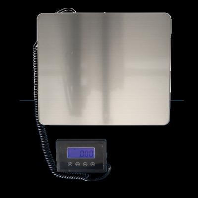 China ABS Plastic+ Stainless Steel 330LB LCD Digital Display Shipping Electronic Scale Postal Scale With Adjustable Feet for sale