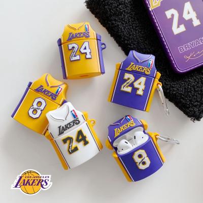 China Sports Lakers Tank Top For Airpods 2 Full Cover 3D Silicone Sport Designers Shockproof Protective Case For Airpods Pro for sale