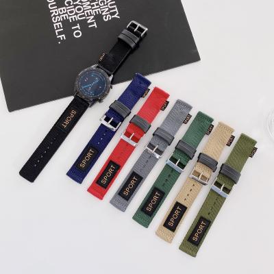 China For Apple Watch 1 2 3 4 5 6 Se Watch Bands 20mm 22mm Sport Nylon Strap For Samsung Smart Watch Strap for sale