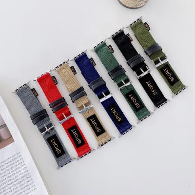 China For Apple Watch 1 2 3 4 5 6 SE Sport High Quality Men For Apple Watch Bands For iwatch Strap 38 42mm 44mm i Watch Band Nylon Strap for sale