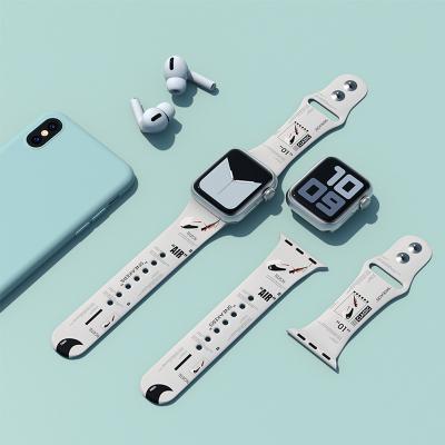 China Watch bracelet made on apple order/42/44mm of the strap strap of the strip of the belt in soft rubber 38 of bracelet for the series of apple watch standard for sale