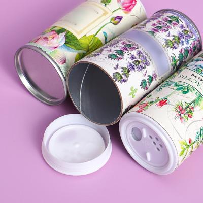 China Sustainable The Newest Manufacture Custom salt sugar canister Heat resistance Paper Tube for sale