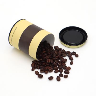 China Bio-degradable wholesale coffee round box packaging food grade aluminum film cardboard tube packaging for sale