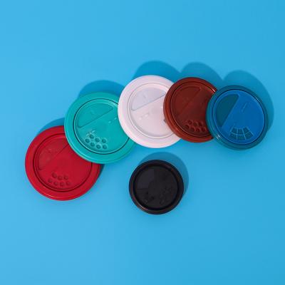 China Non Spill free sample paper tube plastic lid spice powder shaker plastic lid cans cover for sale