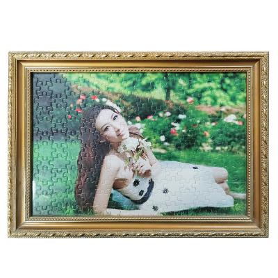 China Toy Manufacturer Customizable Sublimation Blank DIY Cartoon Jigsaw Sublimation Hardboard Puzzle for sale