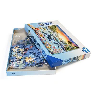 China Cartoon Toy Custom Design Cardboard Toys Puzzle Anime Jigsaw Games 200 Picosecond Jigsaw Puzzle Wholesale With Box for sale