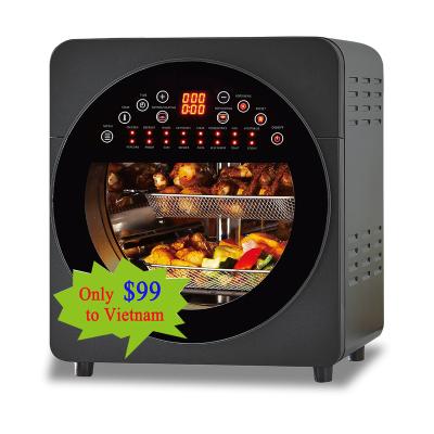 China New Style 2022 Household Stainless Steel OEM Digital Oil Free Electric Air Deep Fryer Oven with Air Fryer Accessories Vietnam for sale