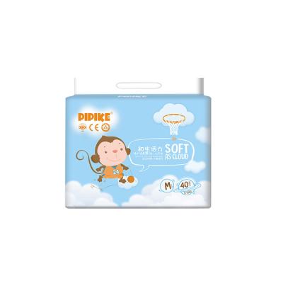 China Cheap Price High Quality Disposable Baby Diapers Printed Eco Baby Pants Soft Happy Diapers for sale