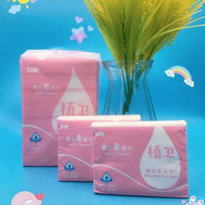 China Soft Cozy Soft Cloth Virgin Wood Pulp Eco-Friendly Cozy Baby For Baby Facial Cloth 128mm*190mm*3ply White for sale