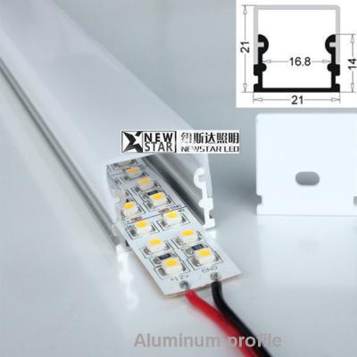 China 15mm width PCB dstrip light U shape aluminum profile surface mounted Al channel accessory for home lihgting for sale