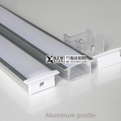 China 20mm width PCB strip light U shape aluminum profile surface mounted Aluminum channel accessory for home lihgting for sale