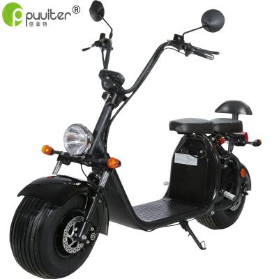 China Double Seat New Style Electric Scooter Fat Tire Citycoco Motorcycle for sale