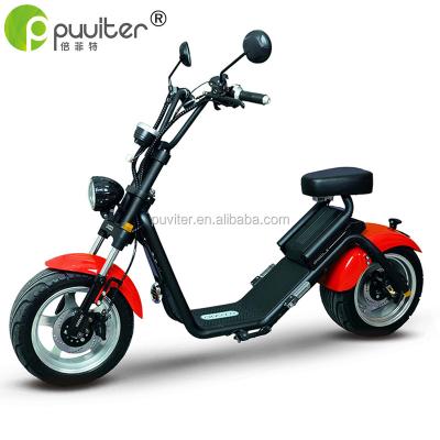 China 2020 EEC citycoco electric scooter mobility motorcycle 1200W remove battery mobility front:205/40-12/rear:235/35-12 for sale