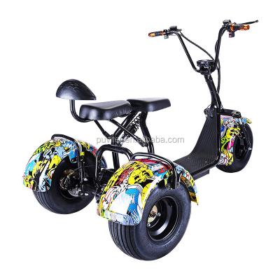 China 2020 Modern Design Warehouse Europe 3 Unisex Citycoco Wheel With 60V 20AH Battery for sale