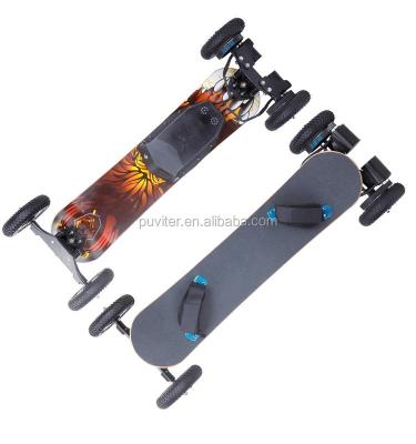 China Factory direct 1600w flat board bamboo double motor electric skateboard long board dirt skateboard with remote control (ESK07) for sale