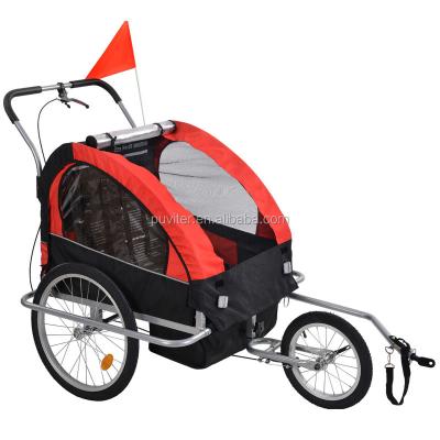 China Foldable Hot Selling Baby Bike Trailer with EN15918: 2011&EN1888&ISO9000 Child Bike Trailer Baby Stroller (BT002) for sale